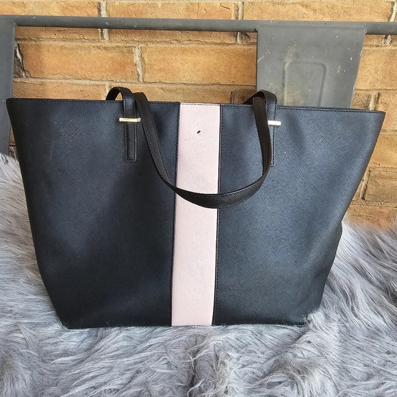 Kate Spade Pink and Black Tote - Picture 1 of 7